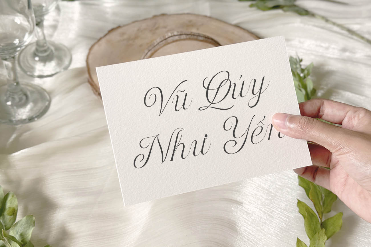 Font Chữ Việt Hóa Lãng Mạn Cho Thiết Kế Thiệp Cưới Font Chữ Việt Hóa Lãng Mạn Cho Thiết Kế Thiệp Cưới